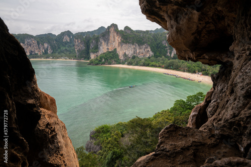 Railay beach view from top, Thailand