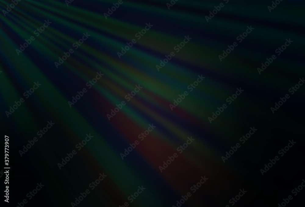 Fototapeta premium Dark Black vector layout with flat lines.