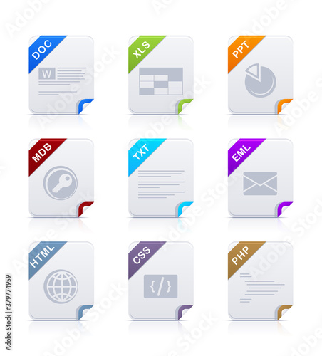 File type icons: Web and Office