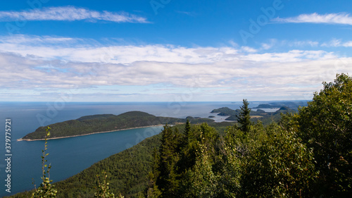Tableau sur toile Beautiful view of the Saint Lawrence estuary in the Bic national park, Canada