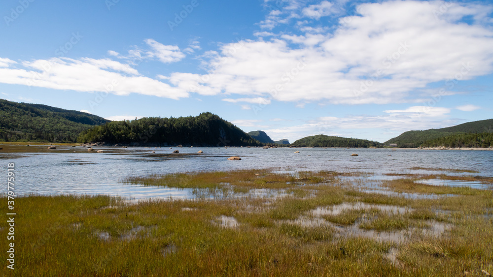 Beautiful view of the Pointe-aux-épinettes in the Bic national park, Canada