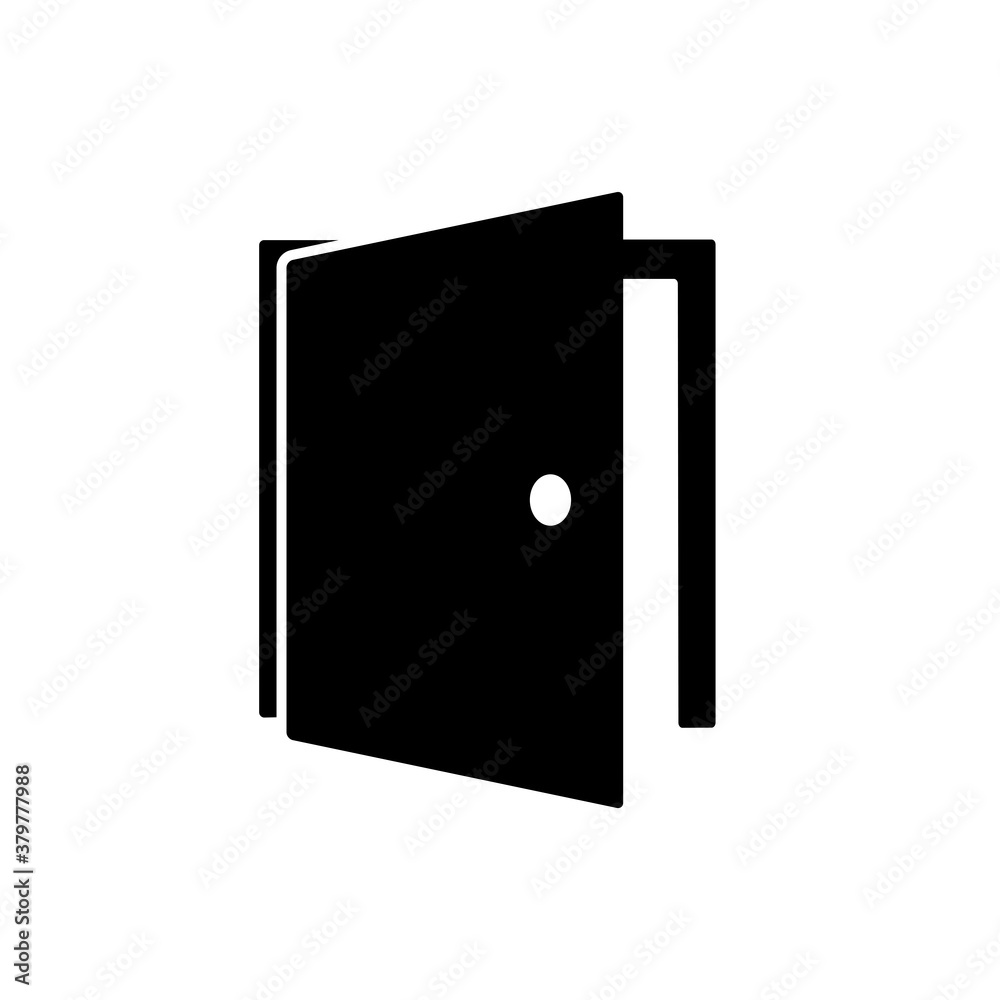 Door Icon Design Vector Template Illustration Door Icon Design Vector Template Illustration