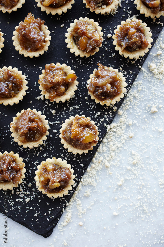 Freshly prepared tartlets Freshly prepared tartlets