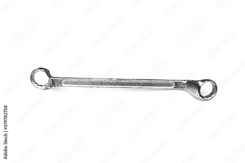 Ring spanner on white background. Ring spanner on white background.