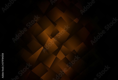 Dark Brown vector background with rectangles.