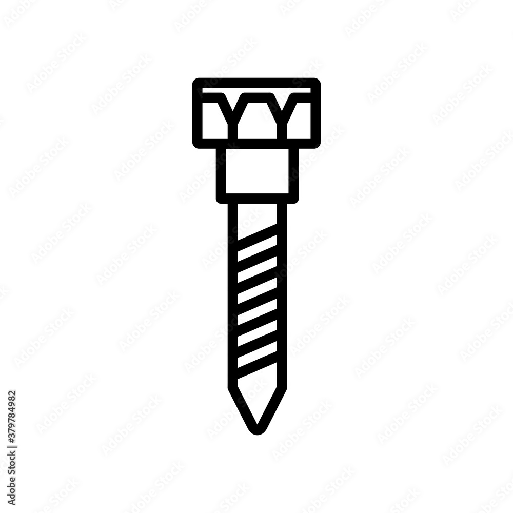 Screw Icon Design Vector Template Illustration