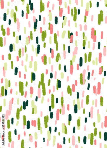 Repeating pattern  -  bright green and pink speckles