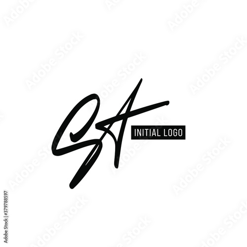 Initial ST Letter Logo With Creative Modern Business Typography Vector Template. Creative Letter ST Logo Vector.