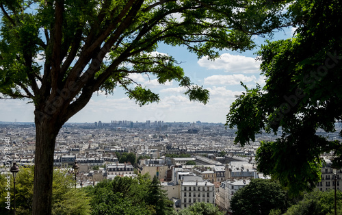 Biew of Paris from Montmartre photo