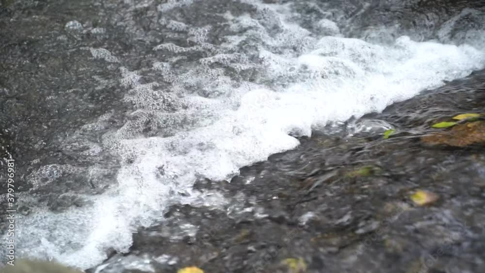 Water flow and splash. Slow motion Water flow and splash. Slow motion