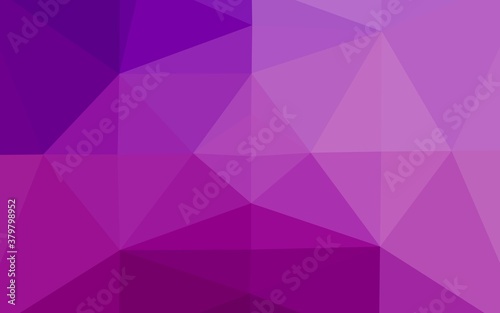 Light Purple vector abstract polygonal cover. An elegant bright illustration with gradient. Elegant pattern for a brand book.