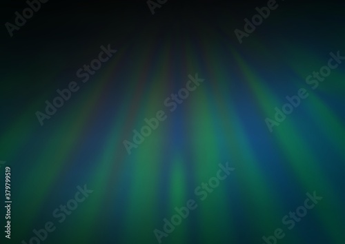 Dark Blue  Green vector blurred and colored background. Modern geometrical abstract illustration with gradient. The blurred design can be used for your web site.