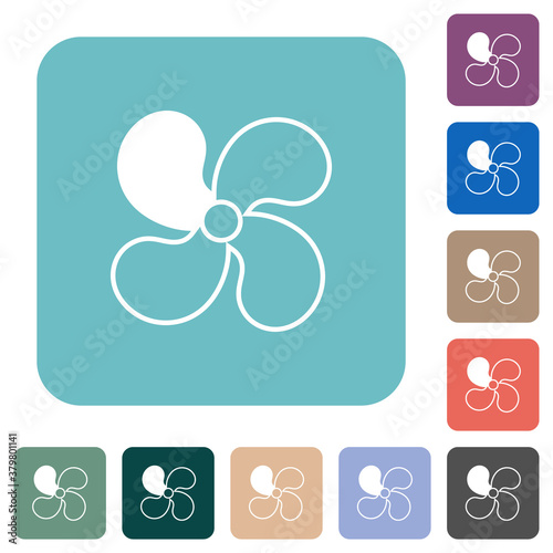 Car fan level 1 rounded square flat icons