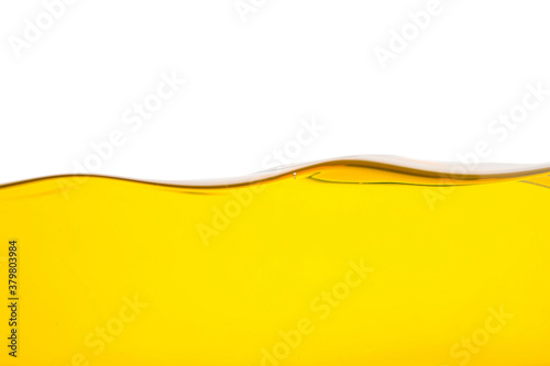 Fresh olive oil on white background