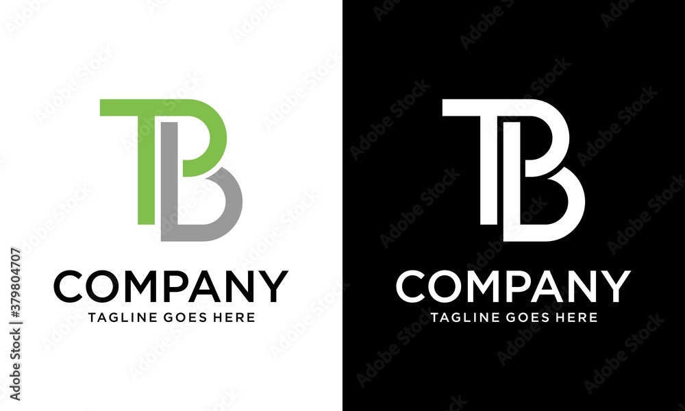 alphabet letters monogram icon logo BT or TB Stock Vector | Adobe Stock