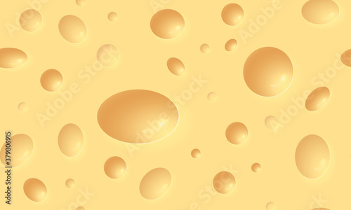Realistic vector cheese seamless background