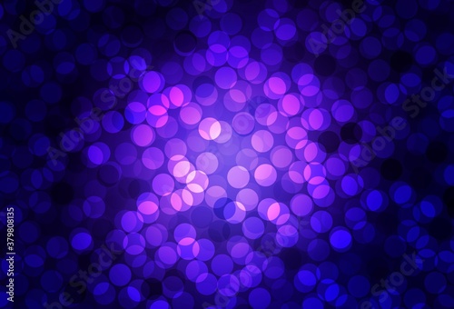 Dark Purple vector background with spots.