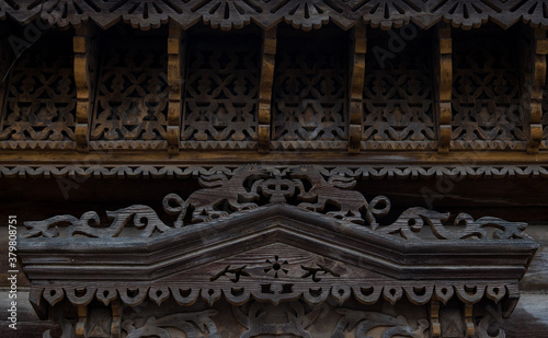 Detail of carved architraves