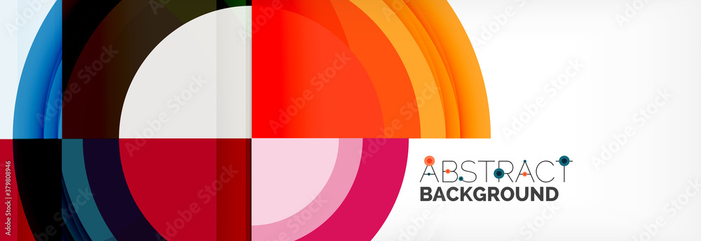 Round shapes, triangles and circles. Modern abstract background Round shapes, triangles and circles. Modern abstract background