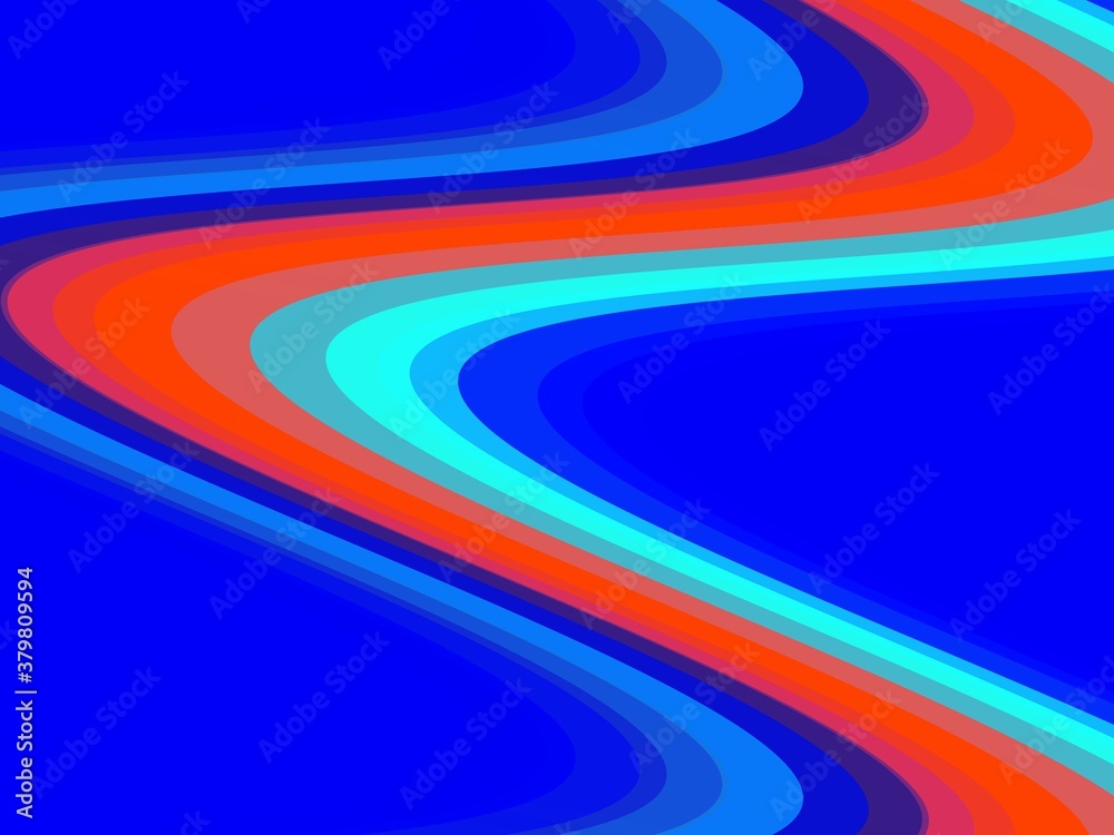 Blue orange waves design, abstract rainbow background Blue orange waves design, abstract rainbow background