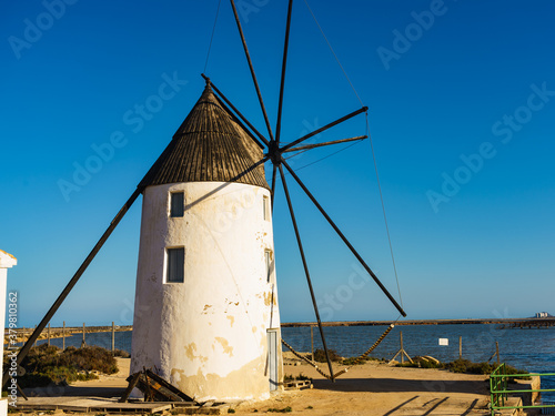 Windmill in San Pedro del Pinatar, Spain