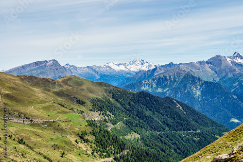 Penser yoke or Penser Joch in the mountains of south tyrol italy europe.