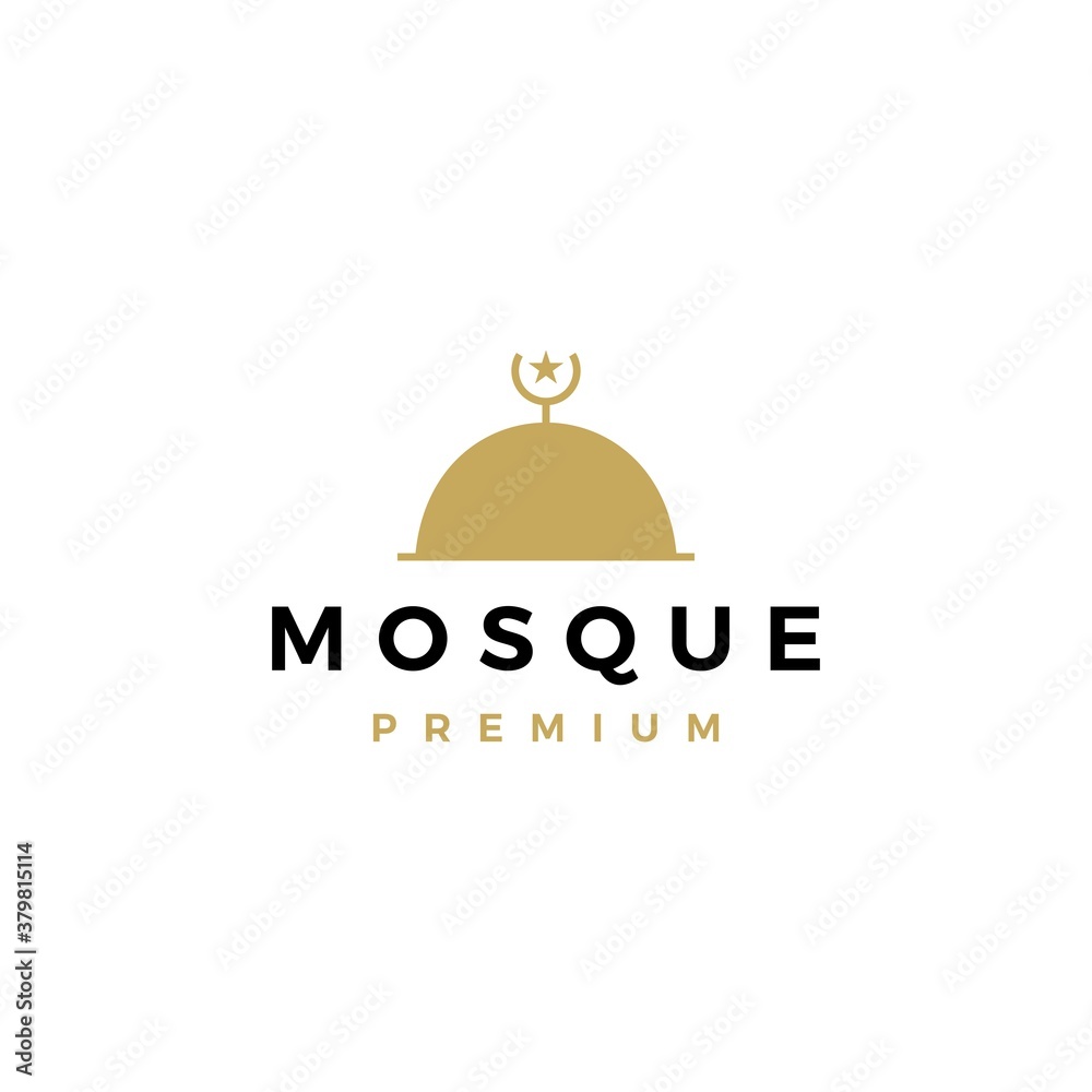 mosque logo vector icon illustration mosque logo vector icon illustration