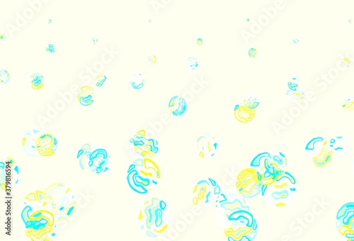 Light Blue, Green vector layout with circle shapes.