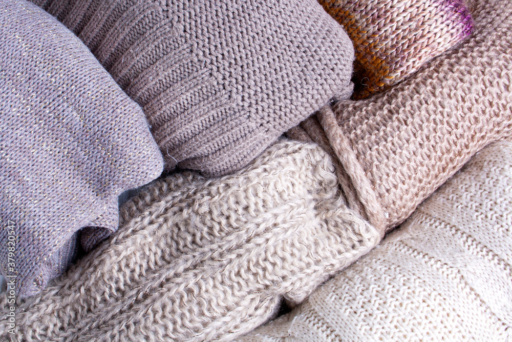 Background texture of knitted sweaters. Winter autumn Background texture of knitted sweaters. Winter autumn