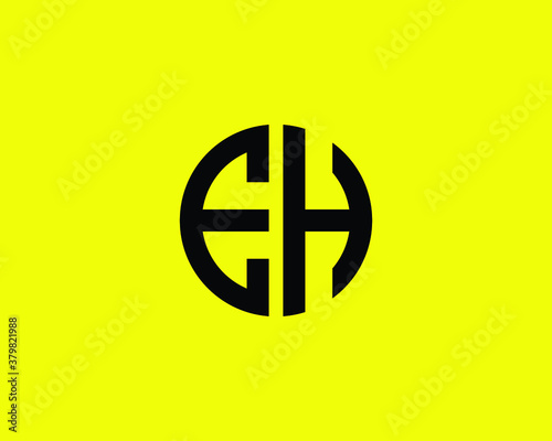 EH HE LETTER LOGO DESIGN VECTOR TEMPLATE. EH HE LOGO.