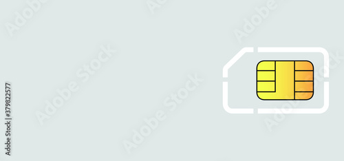 Blank mobile gsm sim card, prepaid phone cell card Funny vector mobile cellular icons Chip gsm smart phone sime for mobile gps data telephone cloud Internet speed wifi eSIM 3g, 4g or 5g communication