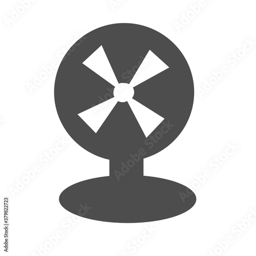 fan symbol isolated on white background