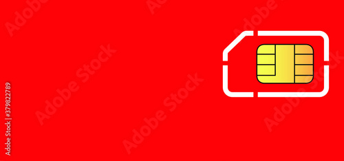 Blank mobile gsm sim card, prepaid phone cell card Funny vector mobile cellular icons Chip gsm smart phone sime for mobile gps data telephone cloud Internet speed wifi eSIM 3g, 4g or 5g communication