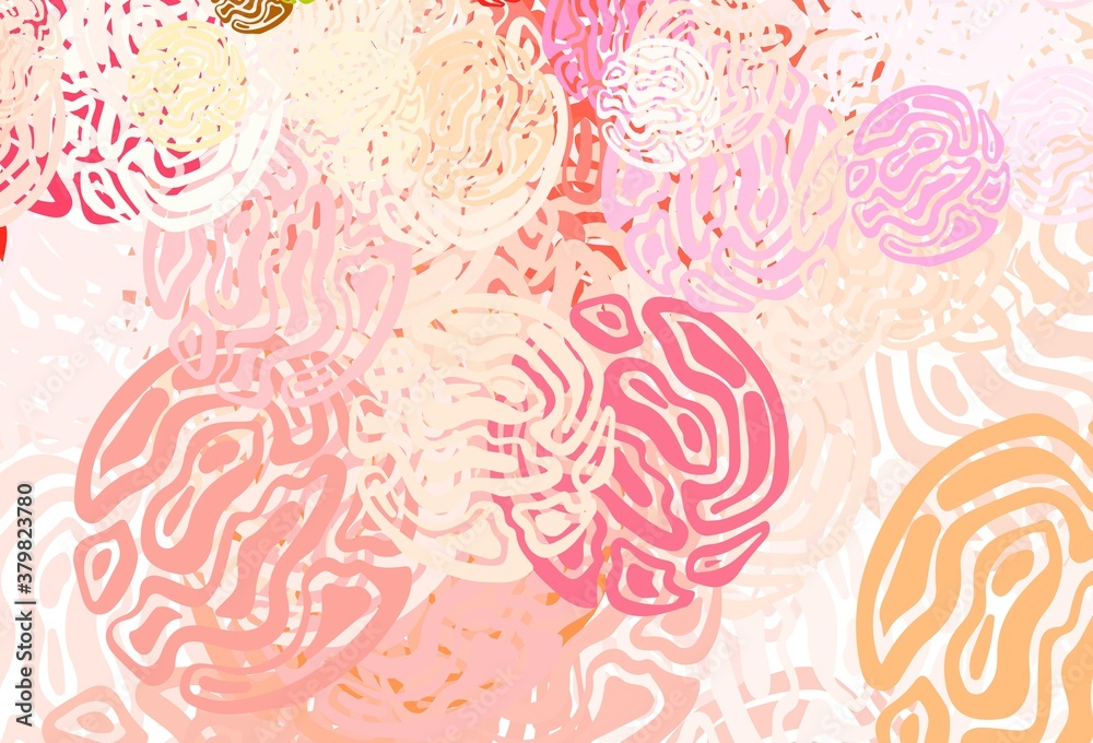 Fototapeta premium Light Multicolor vector texture with abstract forms.