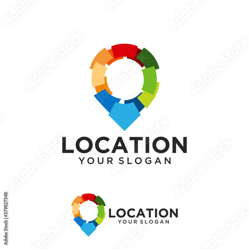 Free Download Abstract Colorful Pin Location Symbol Logo Icon Vector Template
 - GFXLoad