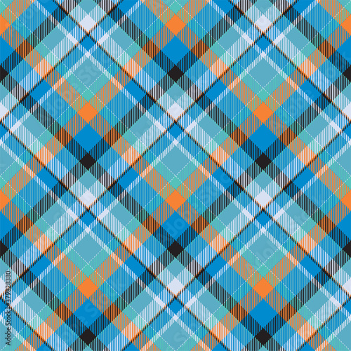 Tartan scotland seamless plaid pattern vector. Retro background fabric. Vintage check color square geometric texture.