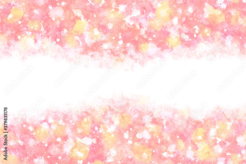 ピンク 正月 抽象 水彩 背景