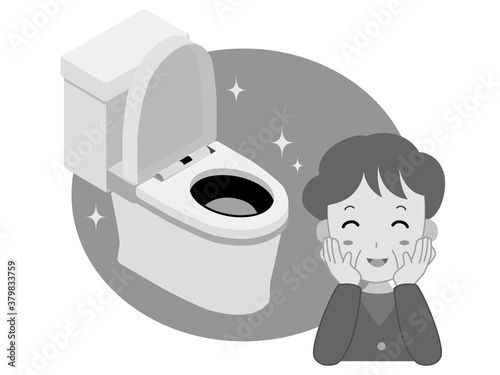 きれいなトイレに喜ぶおばあさん