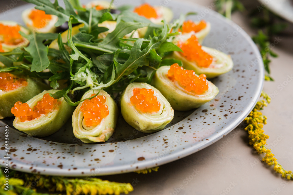 many beautiful dishes and salads for the buffet many beautiful dishes and salads for the buffet