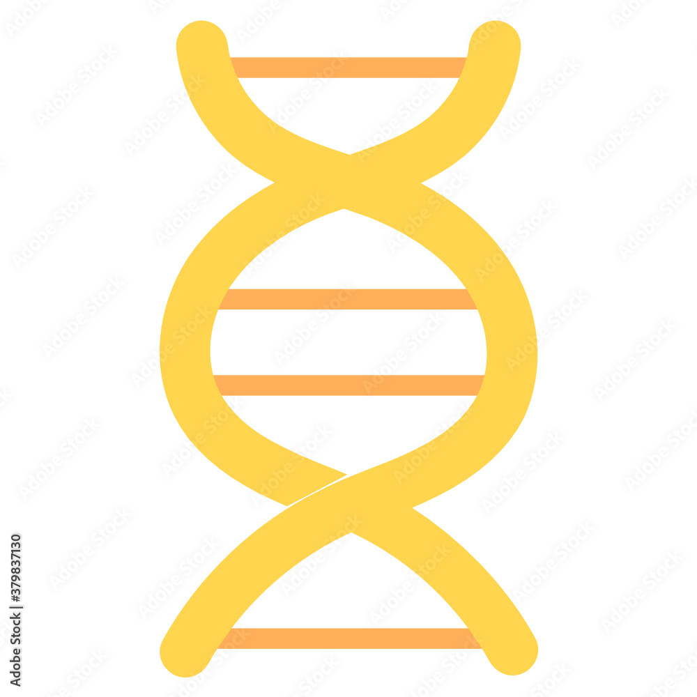 Deoxyribonucleic acid, DNA in modern flat style
Deoxyribonucleic acid, DNA in modern flat style