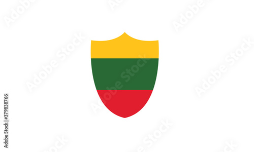 Free Download Lithuania flag shield vector illustration - GFXLoad