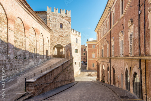 Fototapeta Naklejka Na Ścianę i Meble -  In the streets of Old Town Fabriano - Italy