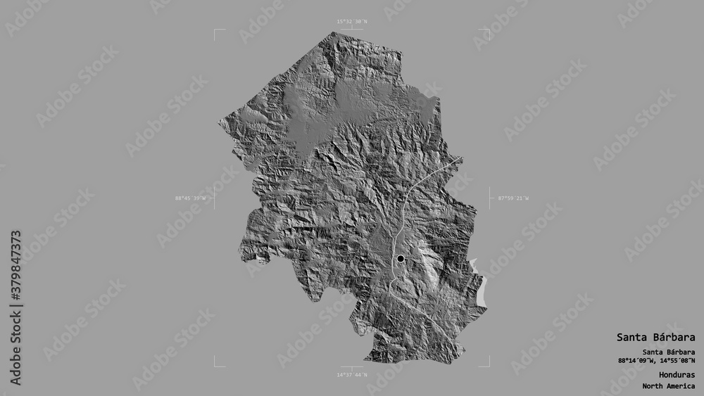 Santa Barbara - Honduras. Bounding box. Bilevel Santa Barbara - Honduras. Bounding box. Bilevel