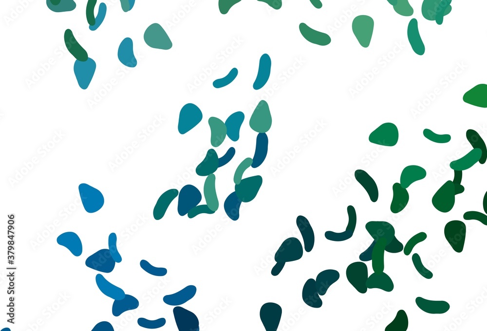 Light Blue, Green vector backdrop with abstract shapes. Light Blue, Green vector backdrop with abstract shapes.