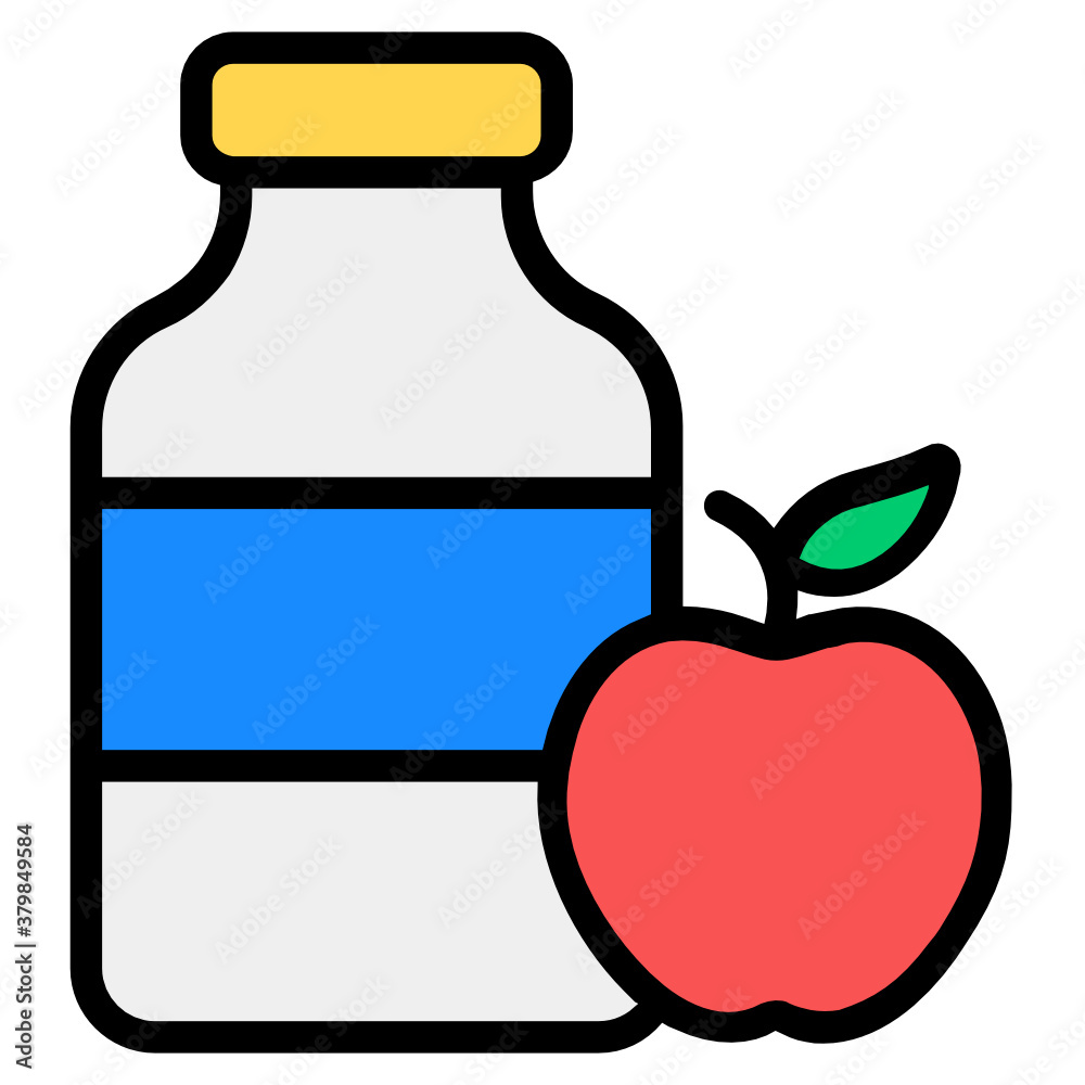 Apple and milk bottle, perfect icon of healthy diet
Apple and milk bottle, perfect icon of healthy diet