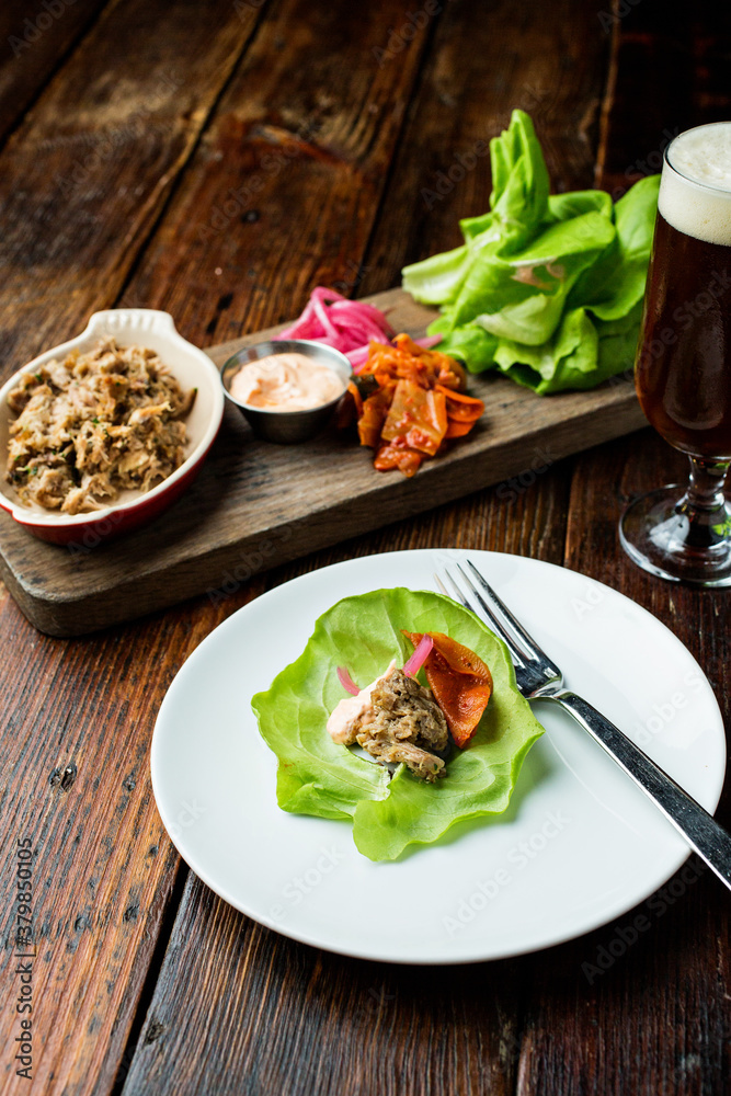 Lettuce Wraps with Beer Lettuce Wraps with Beer