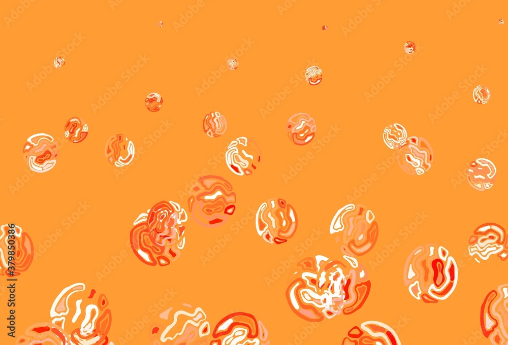 Light Red vector texture with disks. Light Red vector texture with disks.