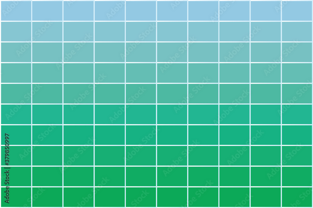Green and blue tile background. Vector background.