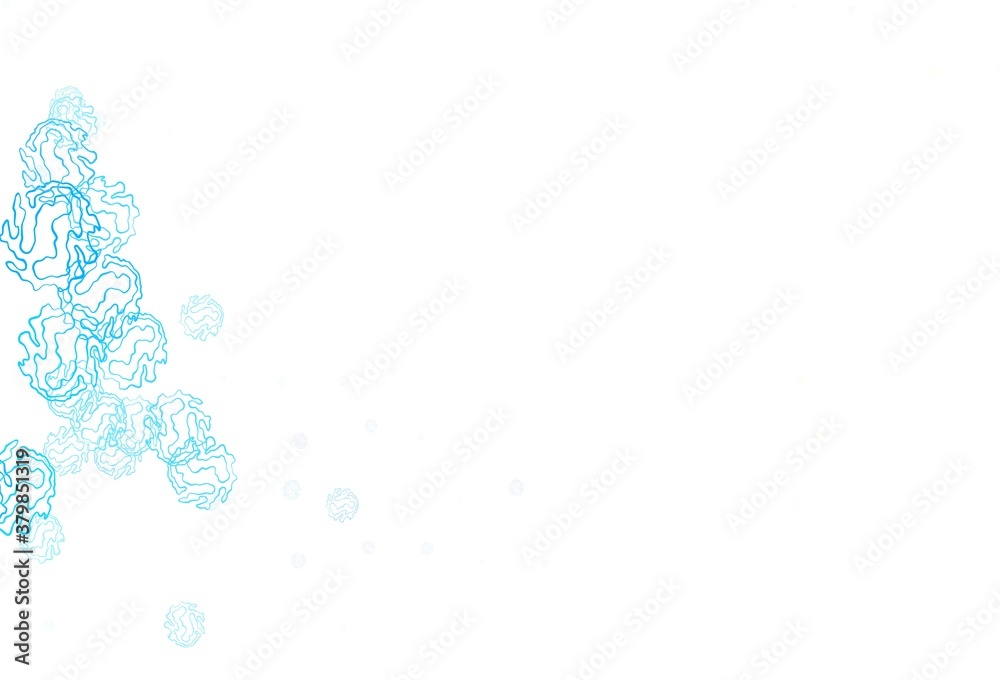 Light Blue, Yellow vector pattern with spheres, lines. Light Blue, Yellow vector pattern with spheres, lines.