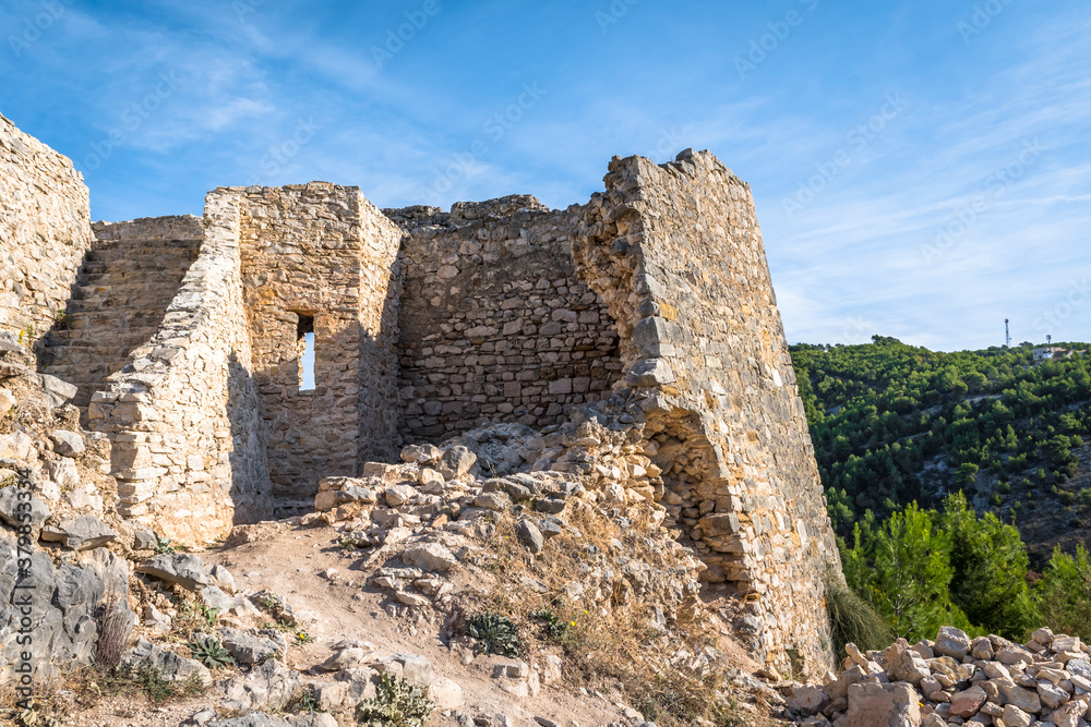 Fortress on the hill near Skradin town in Croatia